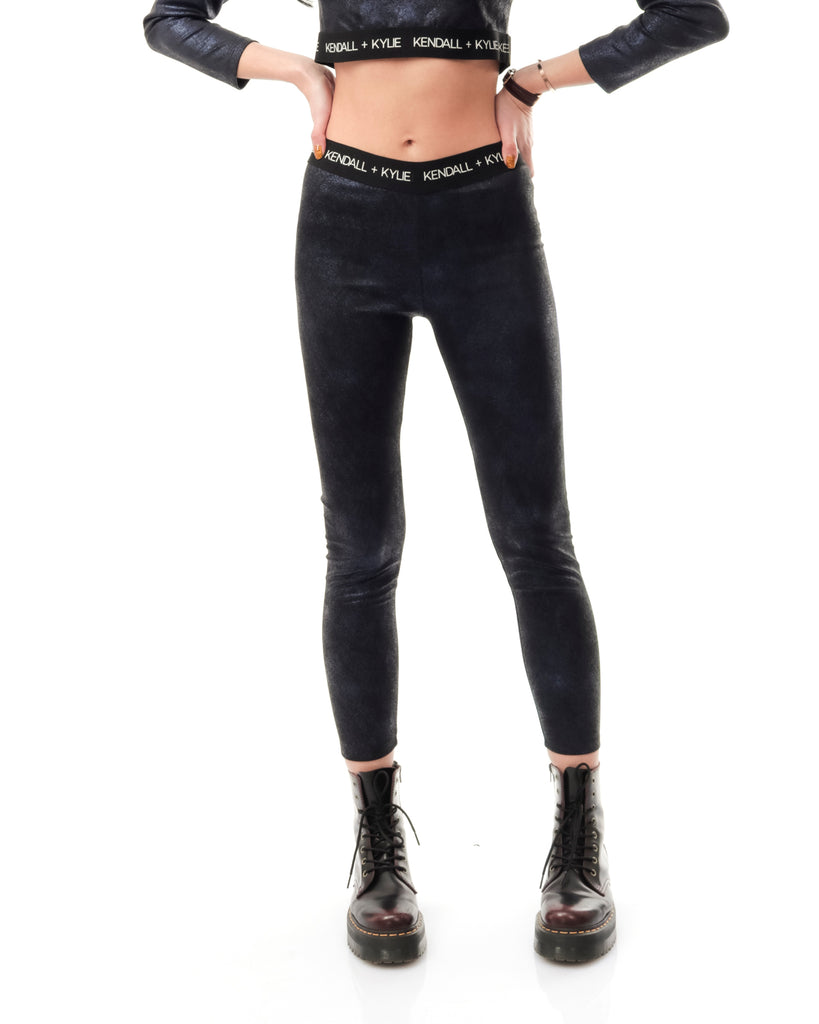 Leggins Donna Kendall Kylie KK35H1705 BLACK/BLUE KK35H1705BLACK/BLUE Kendall Kylie