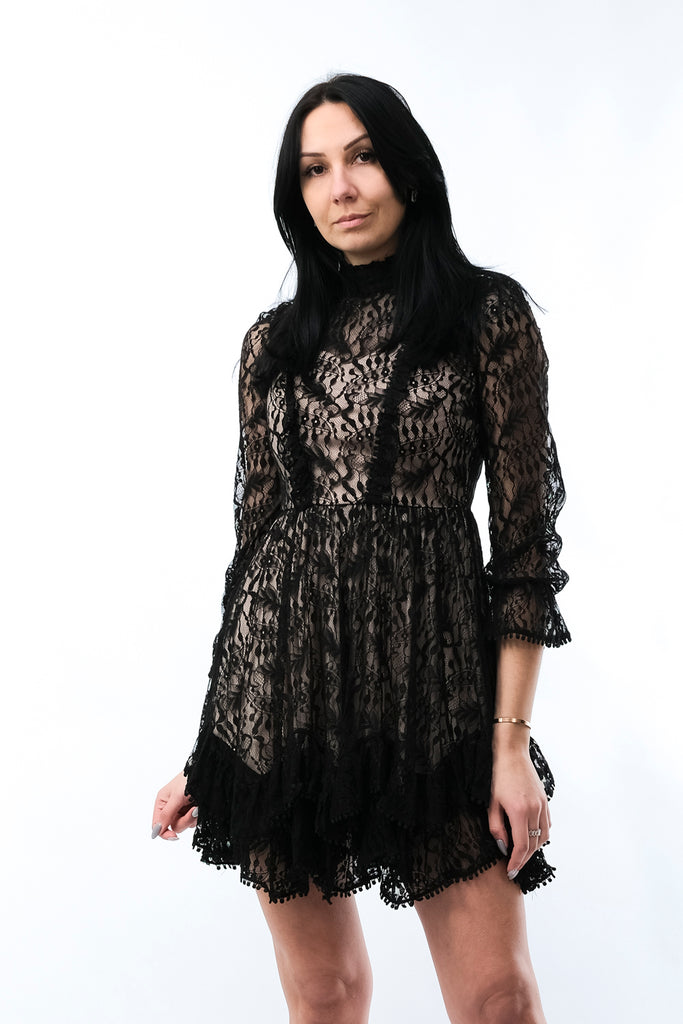 Abito Donna Anna Rock Milano ABITO PIZZO 609909 NERO ABITO PIZZO 609909 NERO Anna Rock Milano 