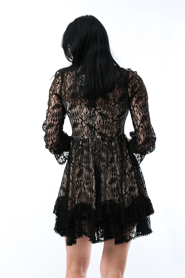 Abito Donna Anna Rock Milano ABITO PIZZO 609909 NERO ABITO PIZZO 609909 NERO Anna Rock Milano 