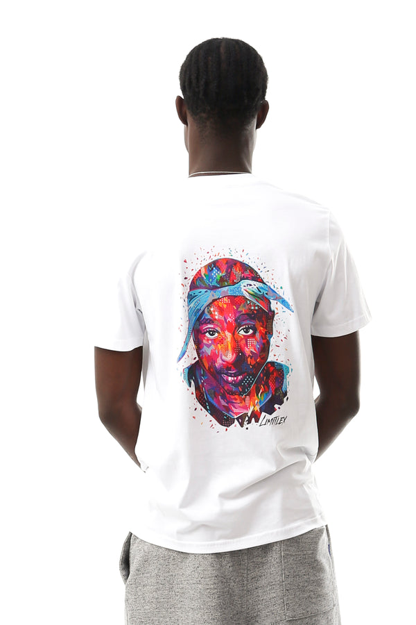 T-shirt Uomo Limitlex Art TC W R021 2PAC TC W R021 2PAC Limitlex Art 