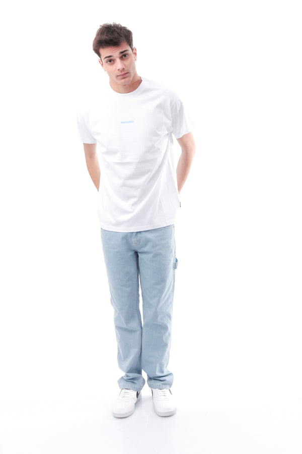 T-shirt Uomo Propaganda 23SSPRTS695 RIBS BIANCO 23SSPRTS695RIBS BIANCO Propaganda