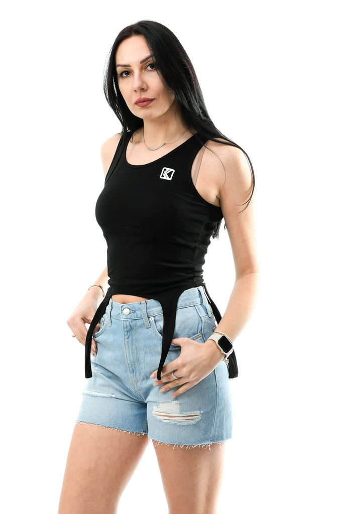 Top Donna Karl Kani KK OG CORSET STRAP TOP 6131280 BLACK KK OG CORSET STRAP TOP6131280 BLACK Karl Kani