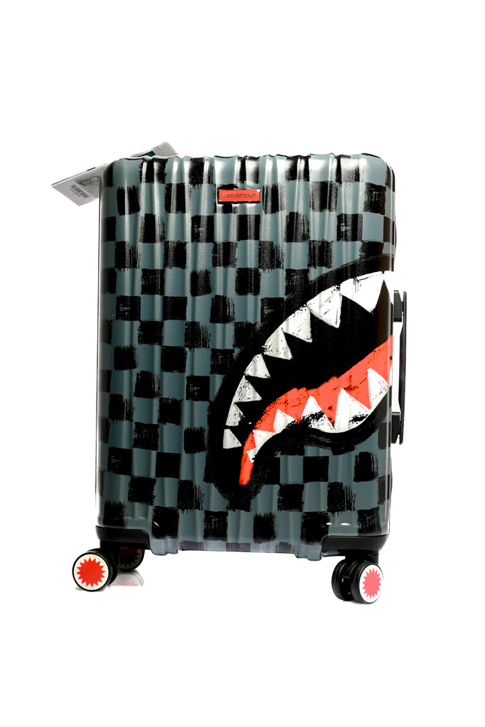 Trolley viaggio Unisex Sprayground SHARKS IN PARIS PAINT GRAY CARRY ON LUGG 910CL208NSZ SHARKS IN PARIS PAINT GRAY CARRY ON LUGG 910CL208NSZ Sprayground 