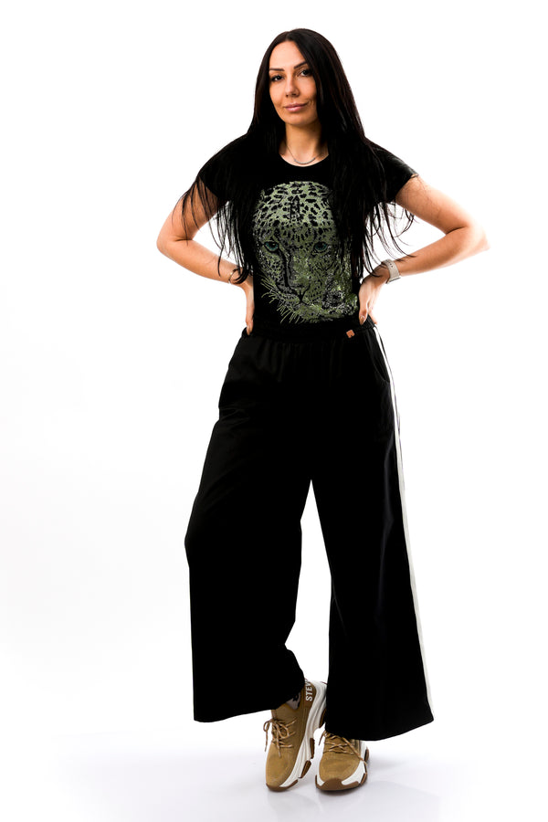 T-shirt Donna Stefano Ghilardi T-SHIRT TIGRE NERA VERDE T-SHIRT TIGRE NERA VERDE Stefano Ghilardi 