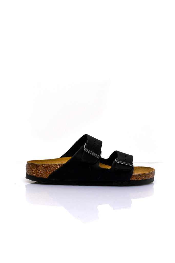 Ciabatta Unisex Birkenstock ARIZONA BLACK OILED LEATHER 552113 ARIZONA BLACK OILED LEATHER 552113 Birkenstock 