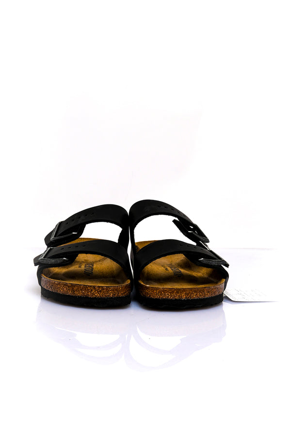Ciabatta Unisex Birkenstock ARIZONA BLACK OILED LEATHER 552113 ARIZONA BLACK OILED LEATHER 552113 Birkenstock 
