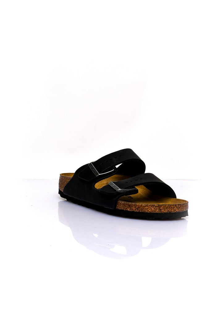 Ciabatta Unisex Birkenstock ARIZONA BLACK OILED LEATHER 552113 ARIZONA BLACK OILED LEATHER 552113 Birkenstock 
