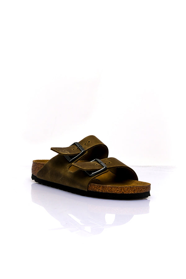 Ciabatta Unisex Birkenstock ARIZONA FADED KHAKI OILED l 1027039 ARIZONA FADED KHAKI OILED l 1027039 Birkenstock 