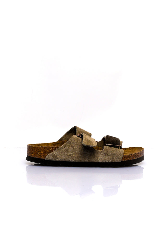 Ciabatta Unisex Birkenstock ARIZONA TAUPE SUEDE LEATHER 051463 ARIZONA TAUPE SUEDE LEATHER 051463 Birkenstock 