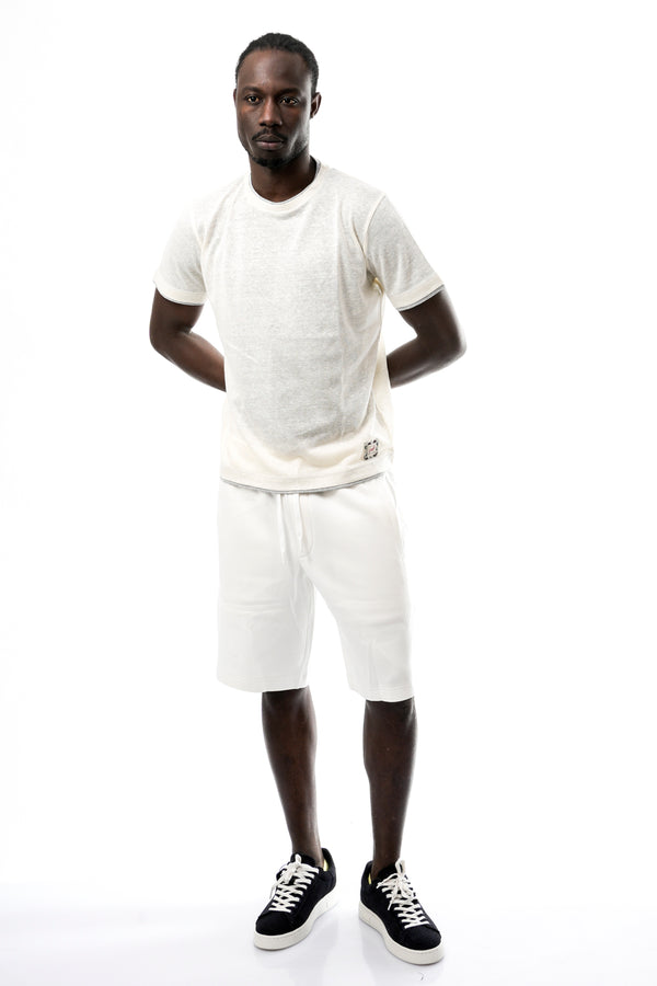 T-shirt Uomo Bob LIN VR0322 PANNA LIN VR0322 PANNA Bob 