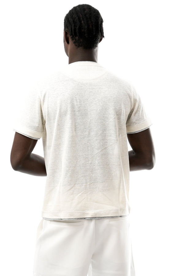 T-shirt Uomo Bob LIN VR0322 PANNA LIN VR0322 PANNA Bob 