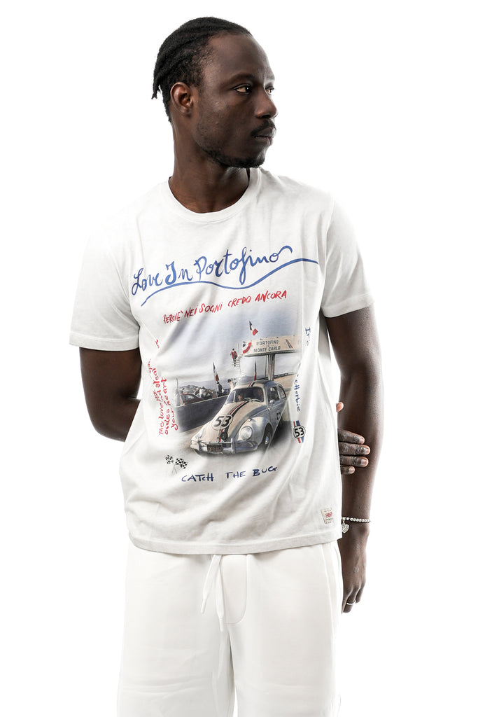 T-shirt Uomo Bob PHOTOS VR0302 PERLA PHOTOS VR0302 PERLA Bob 