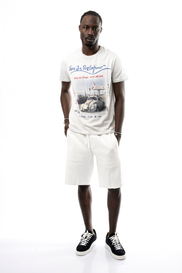 T-shirt Uomo Bob PHOTOS VR0302 PERLA PHOTOS VR0302 PERLA Bob 