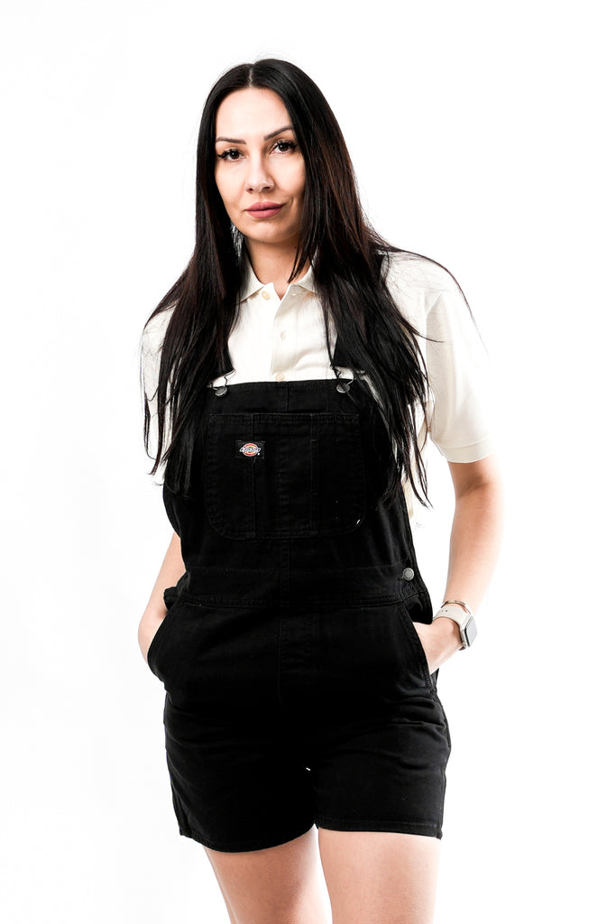 Salopette Donna Dickies DICKIES DUCK CANVAS SHORT BIB W SW BLACK DICKIES DUCK CANVAS SHORT BIB W SW BLACK Dickies 