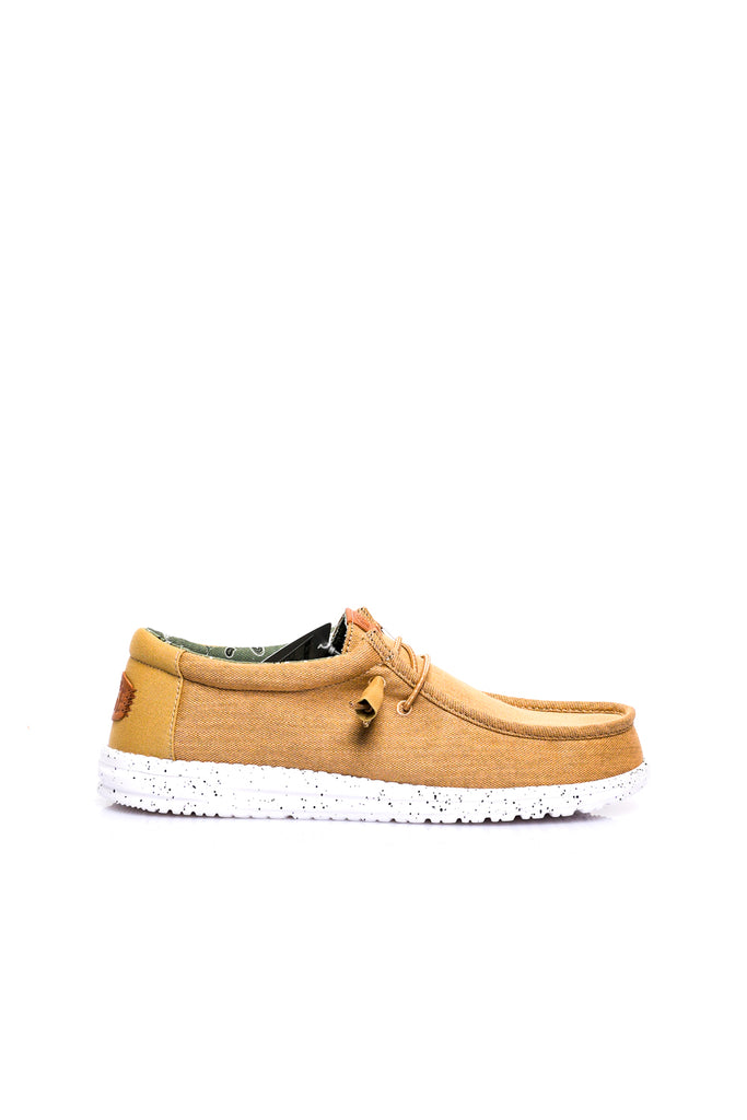 Scarpe Uomo Dude WALLY WASHED CANVAS WALNUT WALLY WASHED CANVAS WALNUT Dude 
