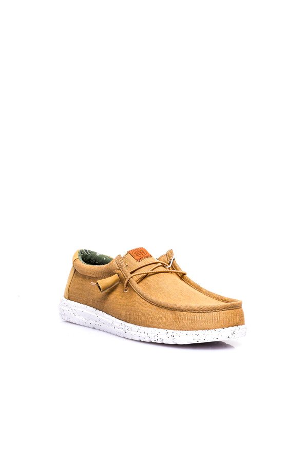 Scarpe Uomo Dude WALLY WASHED CANVAS WALNUT WALLY WASHED CANVAS WALNUT Dude 