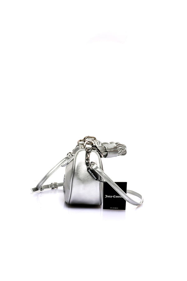 Borsa Donna Juicy Couture BLOSSOM TWIST SMALL HOBO PU SILVER BLOSSOM TWIST SMALL HOBO PU SILVER Juicy Couture 