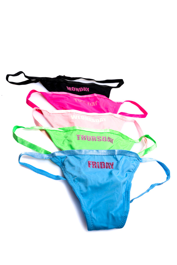 Intimo Donna Juicy Couture IMPACT MON-FRI 5 PACK THO VEJI10642WJNBJD IMPACT MON-FRI 5 PACK THO VEJI10642WJNBJD Juicy Couture 