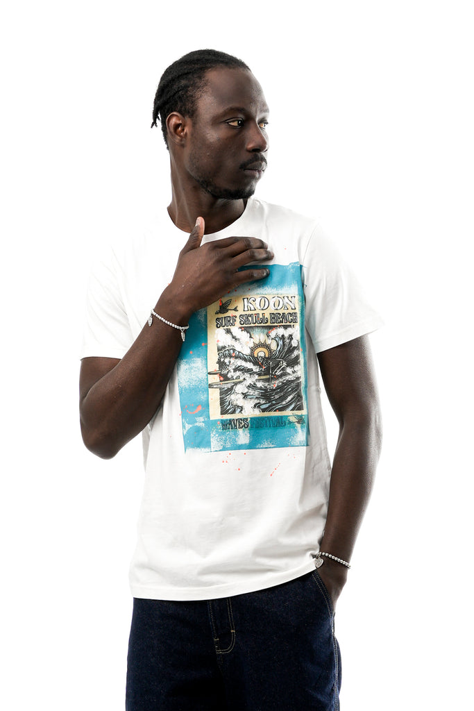 T-shirt Uomo Koon NTS060MP44 BIANCO NTS060MP44 BIANCO Koon 