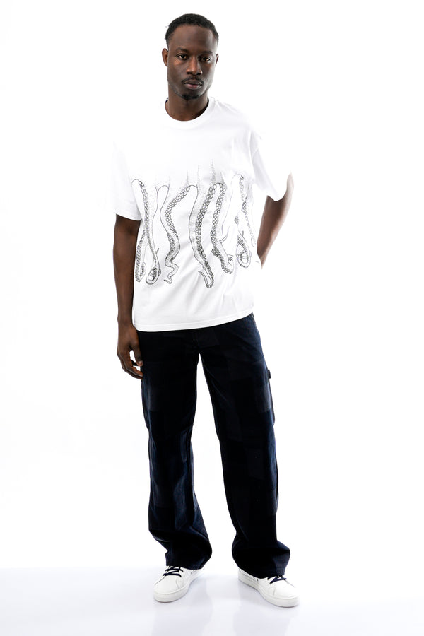 T-shirt Uomo Octopus OTS03 BLACK WHITE OTS03 BLACK WHITE Octopus 