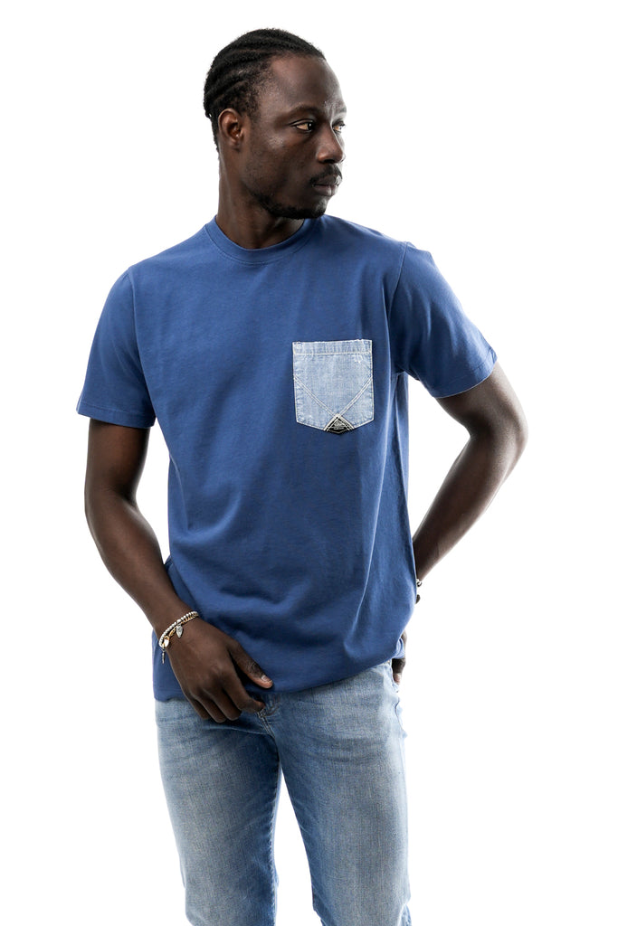 T-shirt Uomo Roy Roger  T-SHIRT POCKET DENIM CA16 C0083 T-SHIRT POCKET DENIM CA16 C0083 Roy Roger 