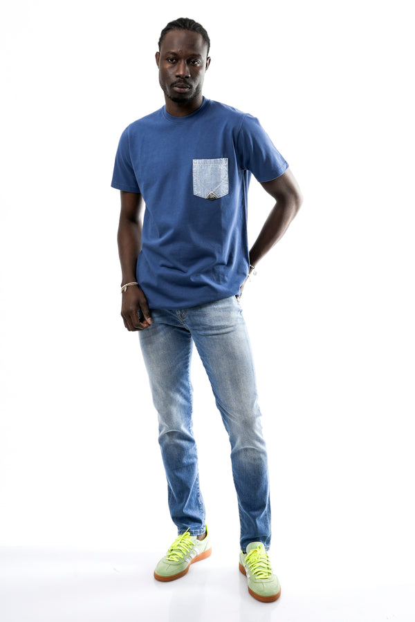 T-shirt Uomo Roy Roger  T-SHIRT POCKET DENIM CA16 C0083 T-SHIRT POCKET DENIM CA16 C0083 Roy Roger 