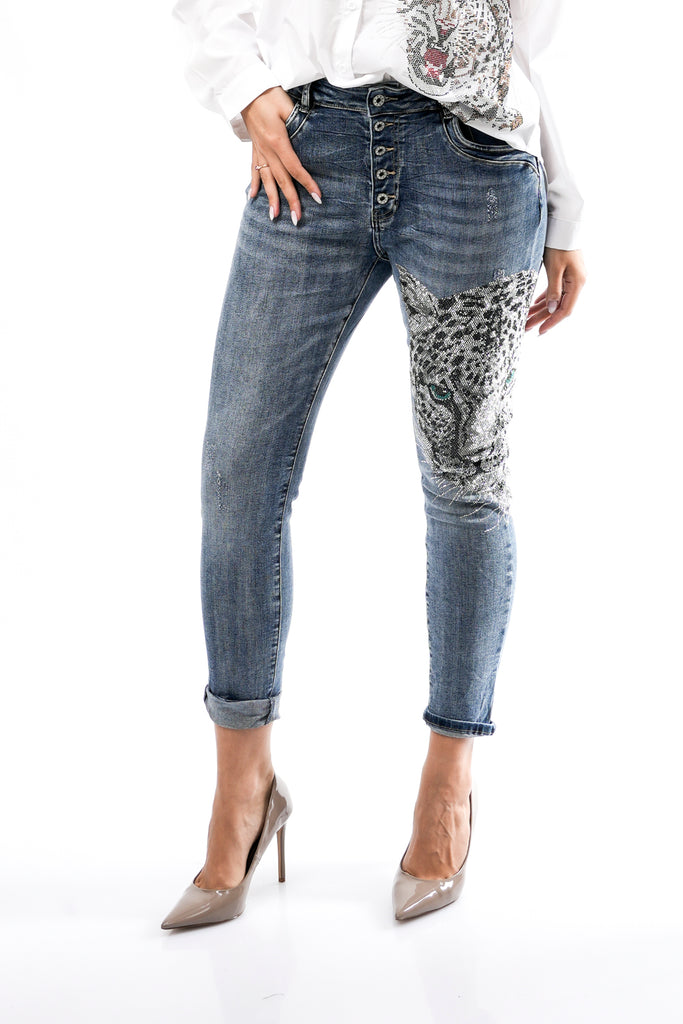Jeans Donna Stefano Ghilardi JEANS TIGRE ARGENTO JEANS TIGRE ARGENTO Stefano Ghilardi 