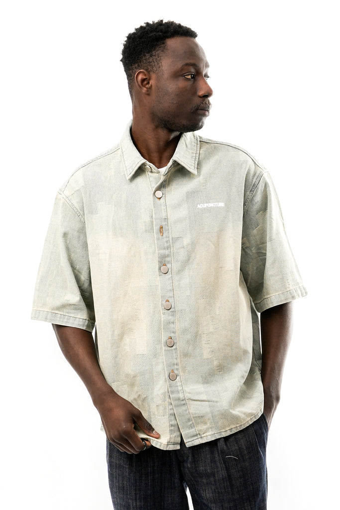 Camicia Uomo Acupuncture PATCH WORK SHIRT BLUE PATCH WORK SHIRT BLUE Acupuncture 