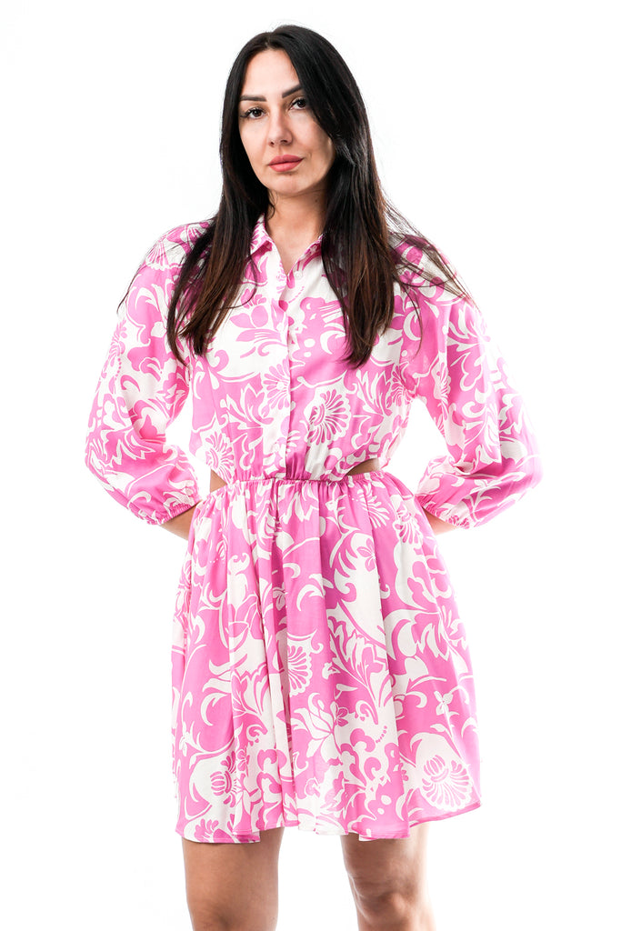 Abito Donna Anna Rock Milano ABITO CON FIORI ROSA ABITO CON FIORI ROSA Anna Rock Milano 