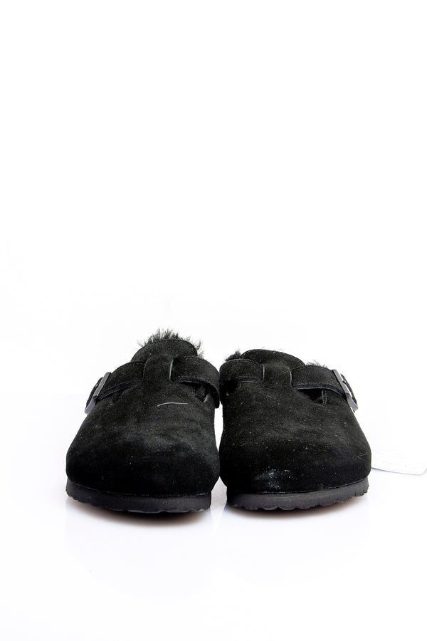 Ciabatta Unisex Birkenstock BOSTON SHEARLING MOCCA SUEDE LEATHER 1020529 BOSTON SHEARLING BLACK SUEDE LEATHER 259883 Birkenstock 