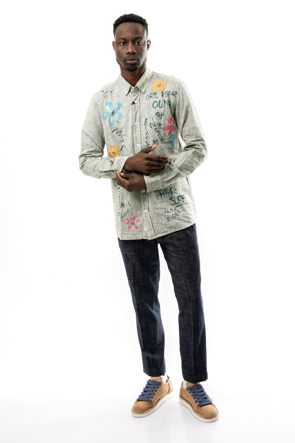 Camicia Uomo Bob BOTT519D DIS0166 VERDE BOTT519D DIS0166 VERDE Bob 