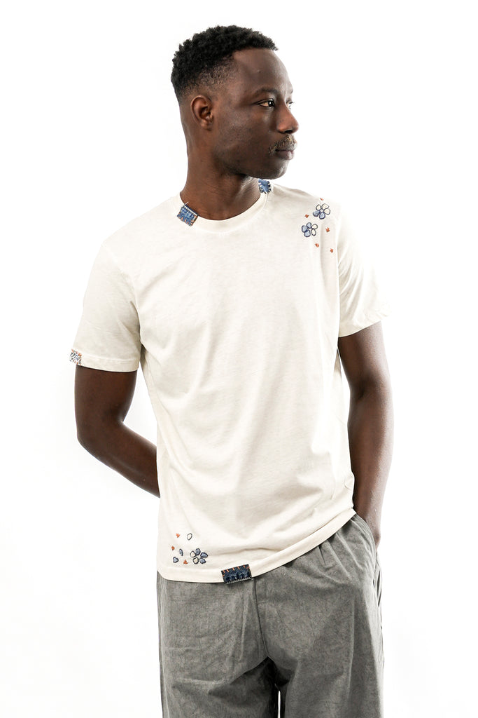 T-shirt Uomo Bob EVEN R00557 GESSO EVEN R00557 GESSO Bob 