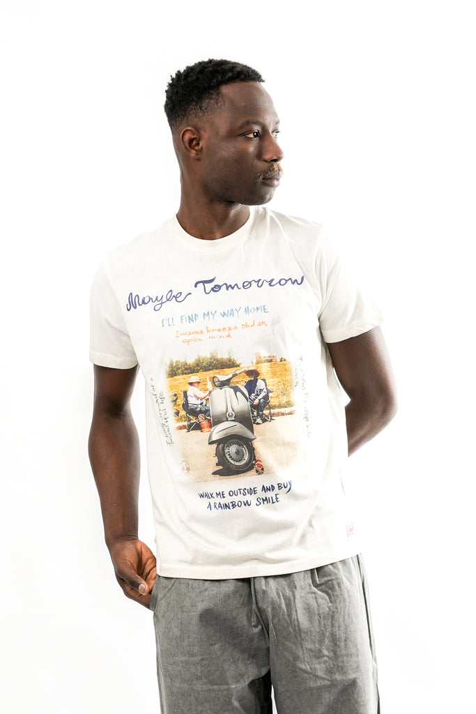 T-shirt Uomo Bob PHOTOS PRINT 81 GESSO PHOTOS PRINT 81 GESSO Bob 
