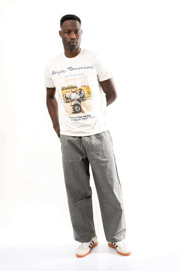 T-shirt Uomo Bob PHOTOS PRINT 81 GESSO PHOTOS PRINT 81 GESSO Bob 