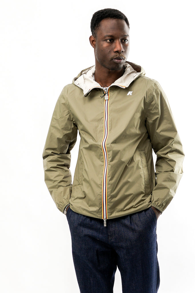 Giubbino Uomo K-way  JAKE PLUS.2 DOUBLE K2124EW AZU JAKE PLUS.2 DOUBLE K2124EW AZU K-way 