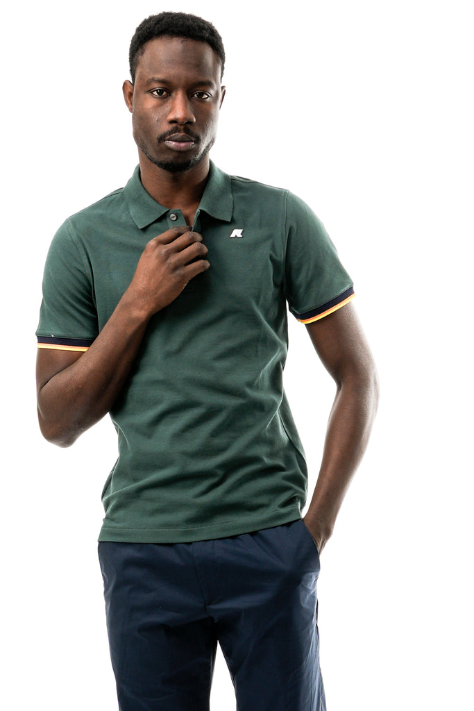Polo Uomo K-way  VINCENT PIQUE K1125BW 228 VINCENT PIQUE K1125BW 228 K-way 