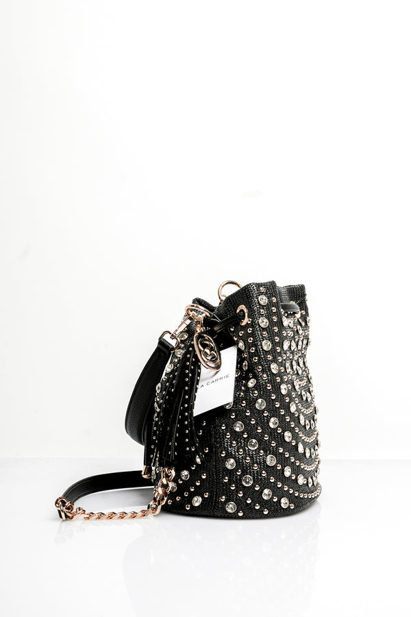 Borsa Donna La Carrie ANDROMEDA BUCKET RAPHIA +SYNT BLACK ANDROMEDA BUCKET RAPHIA +SYNT BLACK La Carrie 