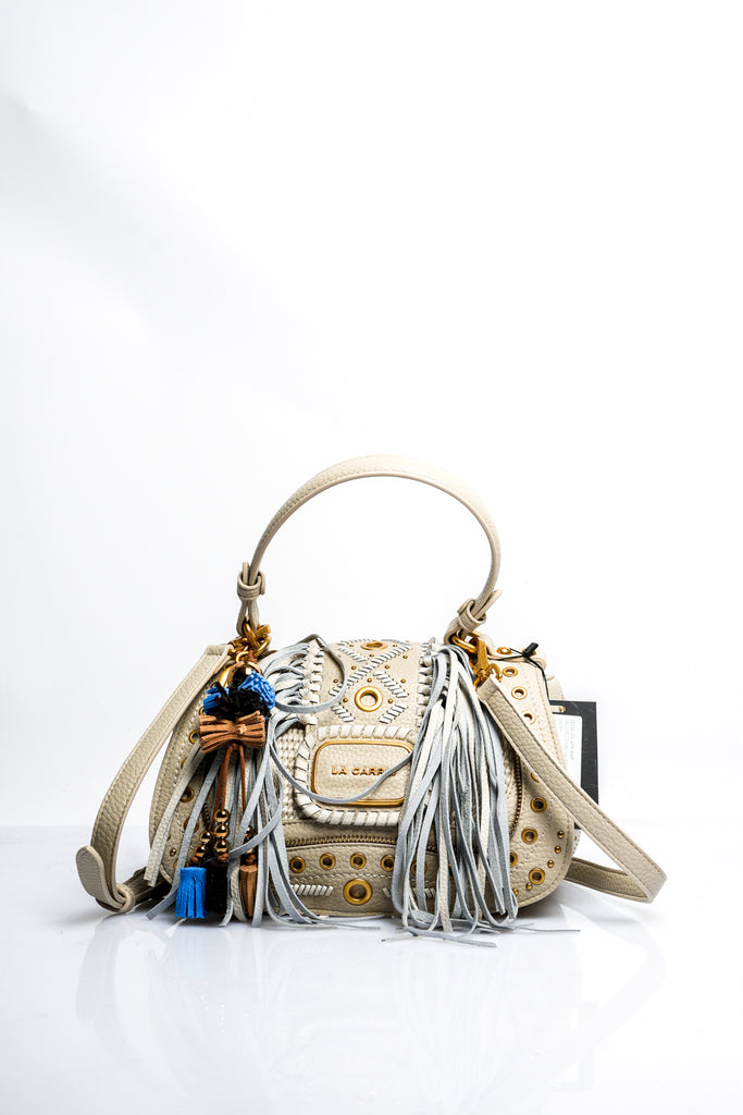 Borsa Donna La Carrie JUNGLE EYELETS HAND BAG IVORY JUNGLE EYELETS HAND BAG IVORY La Carrie 