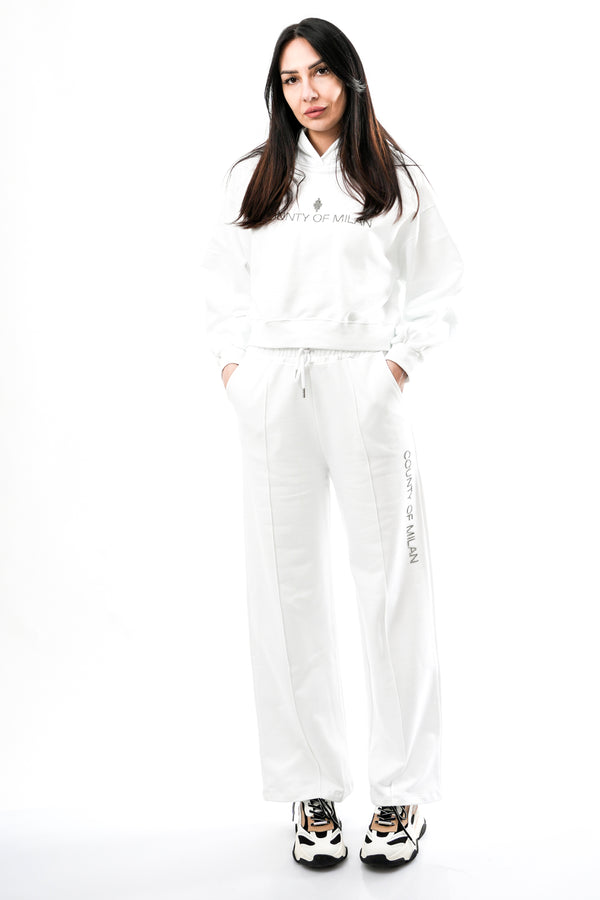 Felpa Donna Marcelo Burlon County of Milan 26ECM30128 BIANCO 26ECM30128 BIANCO Marcelo Burlon County of Milan 