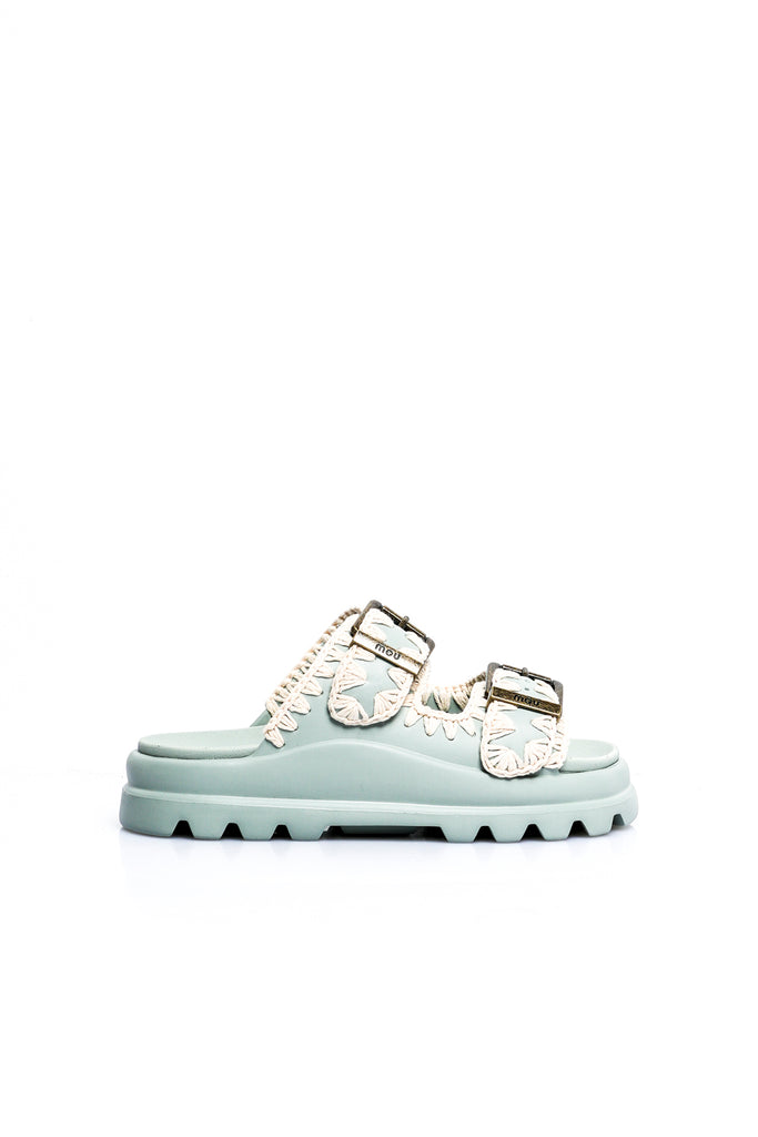 Scarpe Donna Mou EVA ONE PIECE SLIDE TWO BUCKLE MU SW661001N TEA EVA ONE PIECE SLIDE TWO BUCKLE MU SW661001N TEA Mou 