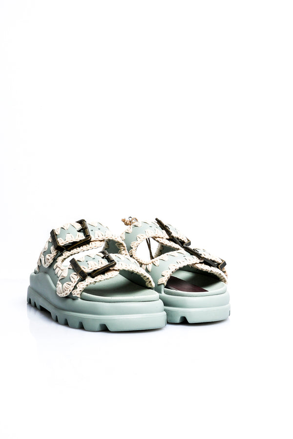 Scarpe Donna Mou EVA ONE PIECE SLIDE TWO BUCKLE MU SW661001N TEA EVA ONE PIECE SLIDE TWO BUCKLE MU SW661001N TEA Mou 