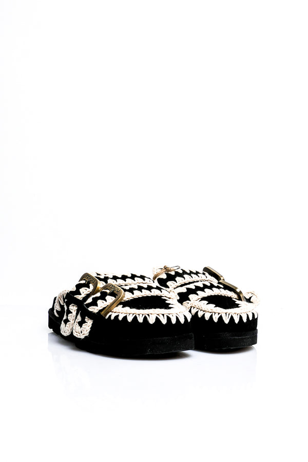 Scarpe Donna Mou LOW BIO SABOT TWO BUCKLES  MU.SW631003A BKWH LOW BIO SABOT TWO BUCKLES MU.SW631003A BKWH Mou 