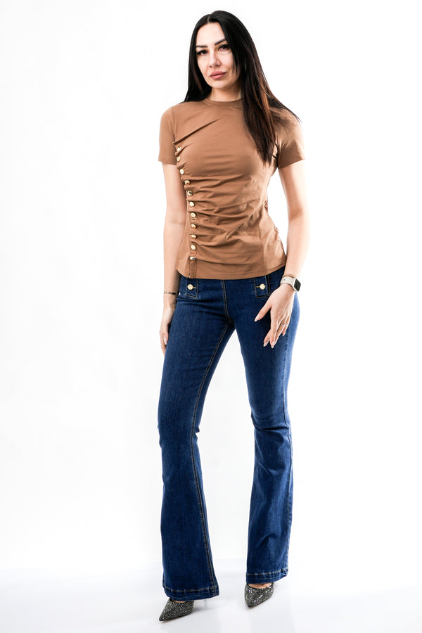 T-shirt Donna No Secrets NS058 MOCHAMOUSSE NS058 MOCHAMOUSSE No Secrets 