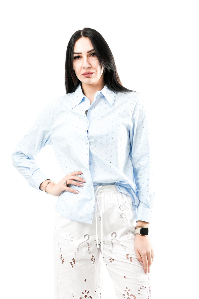 Camicia Donna No Secrets NS117 CELESTE NS117 CELESTE No Secrets 