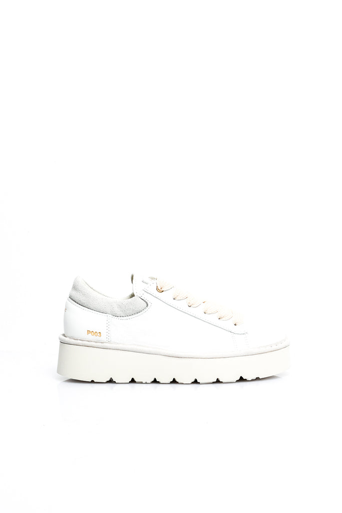 Scarpe Donna Panchic P003 LACE-UP P003W019 LEATHER SUEDE WHITE P003 LACE-UP P003W019 LEATHER SUEDE WHITE Panchic 