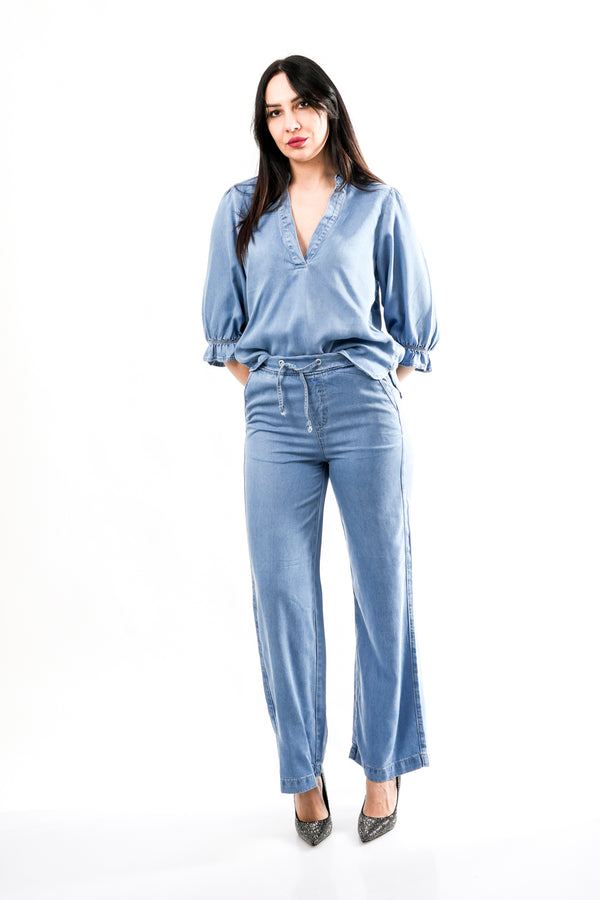Jeans Donna Rino & pelle ANETTEREGULAR.7002621 WASHED BLUE ANETTEREGULAR.7002621 WASHED BLUE Rino & pelle 