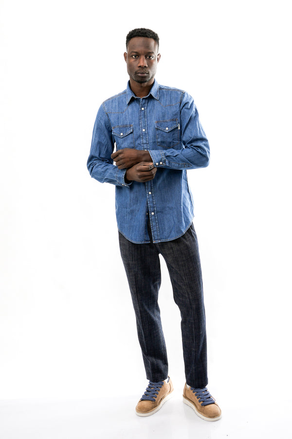 Camicia Uomo Roy Roger  SHIRT MARTIN RRU400CG343161 C0999 SHIRT MARTIN RRU400CG343161 C0999 Roy Roger 