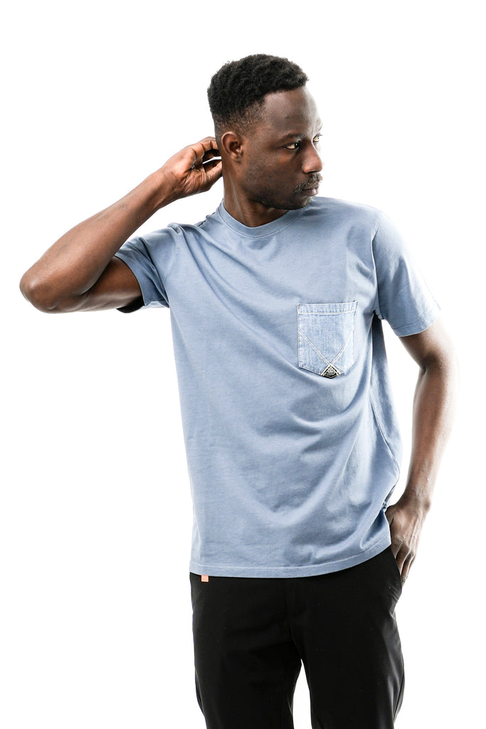 T-shirt Uomo Roy Roger  T-SHIRT POCKET DENIM MAN  RRU90171CA16 C0526 T-SHIRT POCKET DENIM MAN  RRU90171CA16 C0526 Roy Roger 
