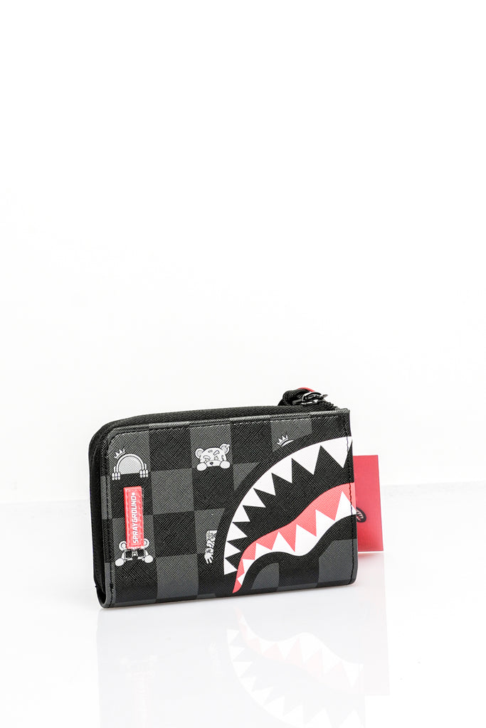 Portafogli Unisex Sprayground GRAY PEEKING CHARACTER CHECK WALLET 910W8917NSZ GRAY PEEKING CHARACTER CHECK WALLET 910W8917NSZ Sprayground 