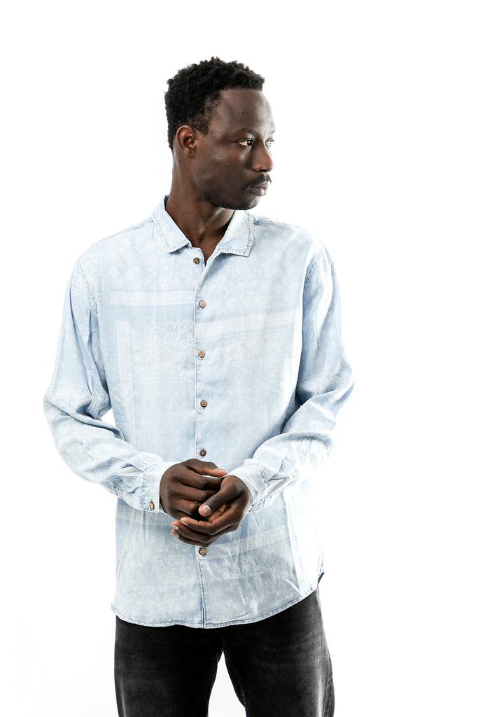 Camicia Uomo Tooco SCH WINGDANA LIGHT DENIM SCH WINGDANA LIGHT DENIM Tooco 
